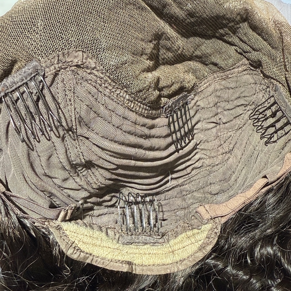 💯% 24” HUMAN Hair, Brazilian Wave, Lace Front, Fringe bangs, Black - Picture 13 of 16